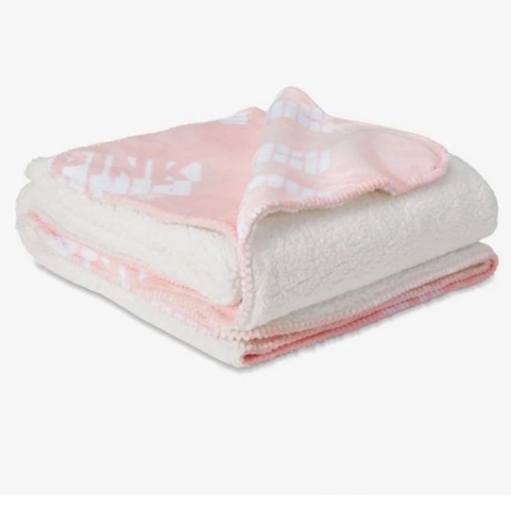 NWT Pink Sherpa Blanket